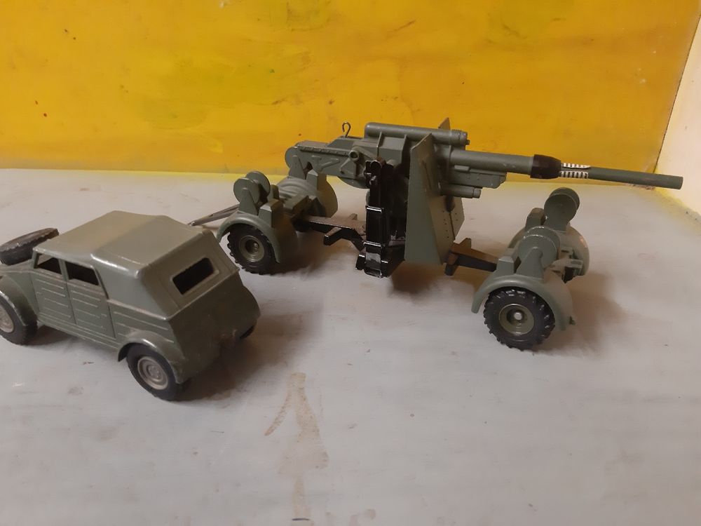Dinky Toys Canon Automoteur 155 Mm AMX 813 - Boîte D'origine - Manque Stabilisateur