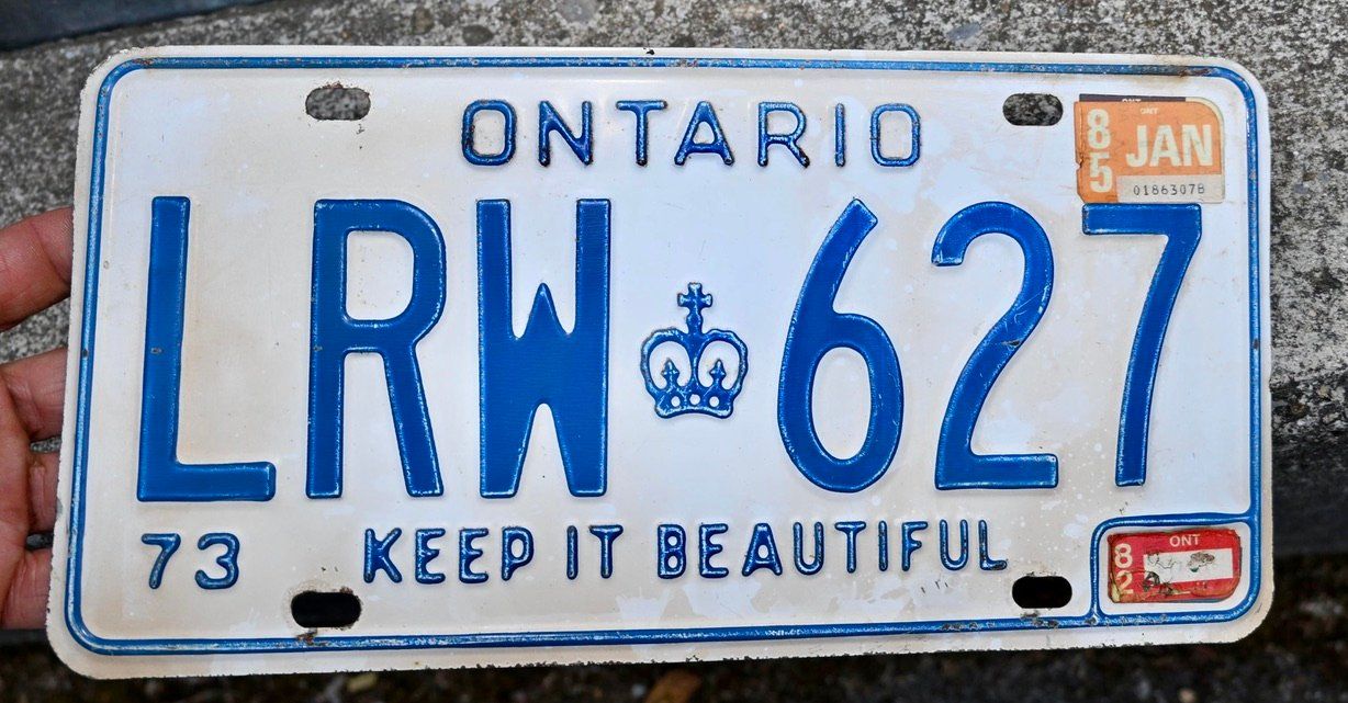 Insegne: Nummernschild CANADA 19?? Ontario 79 keep it beautiful – Usato da Pfaffhausen venduto da mono_rec