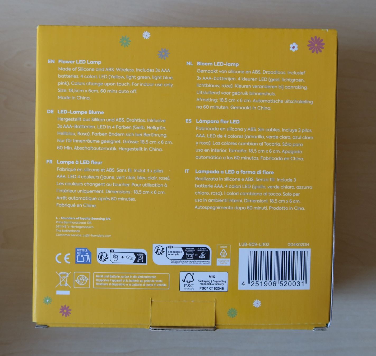 Lampade: Kinderlicht: Flower LED Lamp / LED-Blumenlampe, COOP - NEU – Nuovo e nell'imballaggio originale da Zürich venduto da Piki7 3