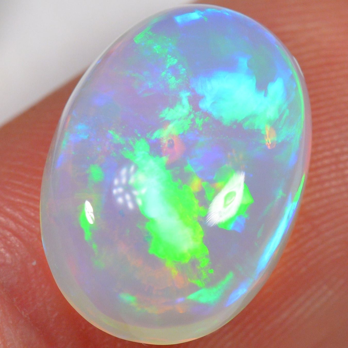 Pierres précieuses: 7.3 Karat - Heller Äthiopischer Welo Opal – Neuf (Voir description) à Rüti ZH par DeinOpal 1