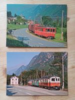 RhB BM Rhätische Bahn Bellinzona–Mesocco, 2 Postkarten