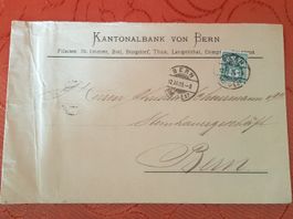 1905 -  Ziffer - Brief nach Bern  -  ab 3.-- /  530