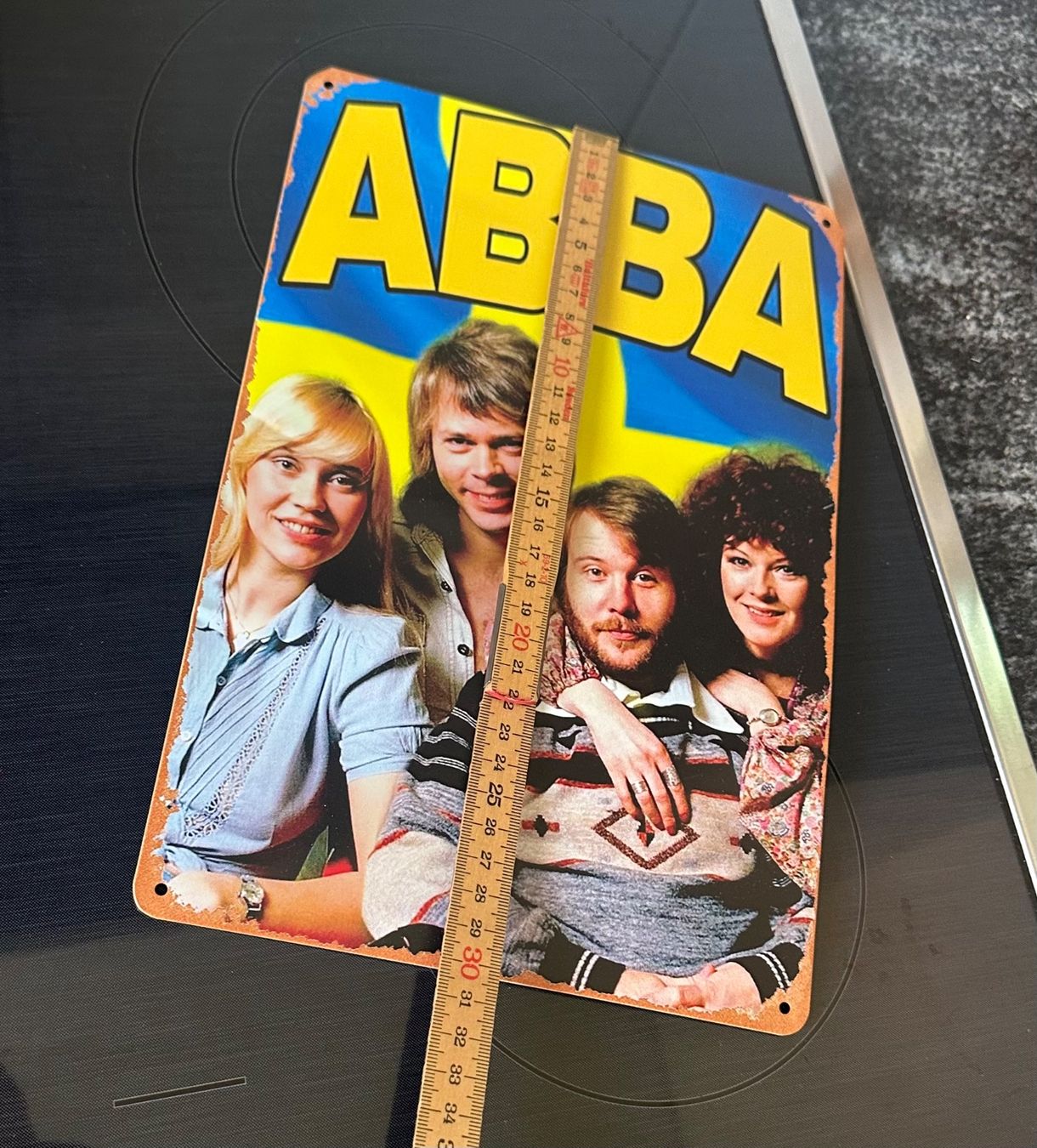 Insegne: Vintage Blechschild ABBA – Usato da Zürich venduto da brazerola 4