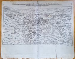 Holzschnitt "Die Statt St. Quintin" von 1588