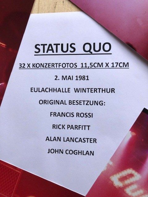 Laboratorio & Camera oscura: Status Quo – Nuovo (secondo la descrizione) da Aarwangen venduto da Jukebox3 1