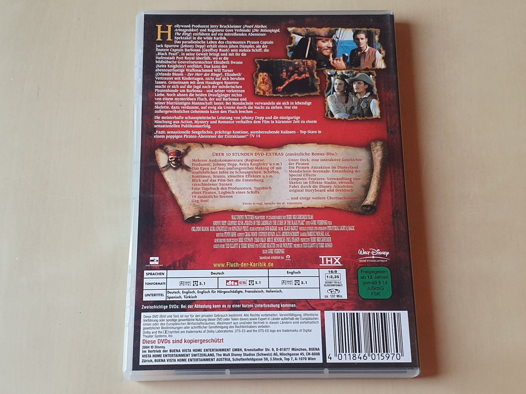 Tutti i DVDs: Fluch der Karibik (2 DVDs) – Usato da Stansstad venduto da collectorsshop 1