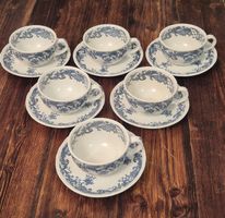 6 Villeroy & Boch Valeria Kaffeetassen mit Untertassen