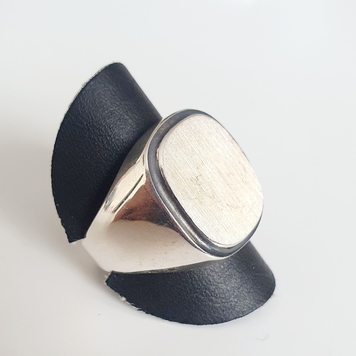 Anelli: Siegelring,  Herren Ring Silber 835   gr. anpassbar  – Usato da Kreuzlingen venduto da Wunderkiste123