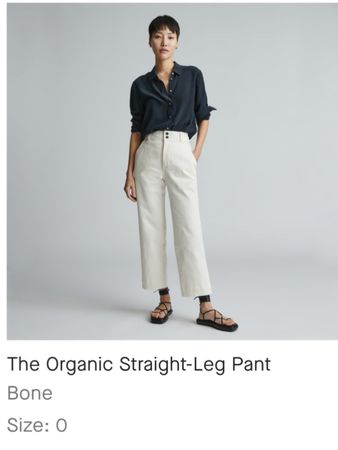 Everlane Organic Straight-Leg Pant, Grösse 0