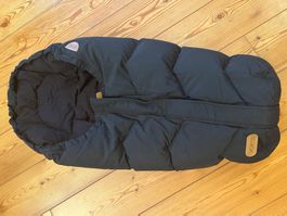 Voksi kuscheliger nordischer Baby Fusssack, Daunen & Wolle