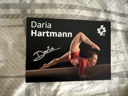 Daria Hartmann Autogrammkarte Kunstturnen STV FSG