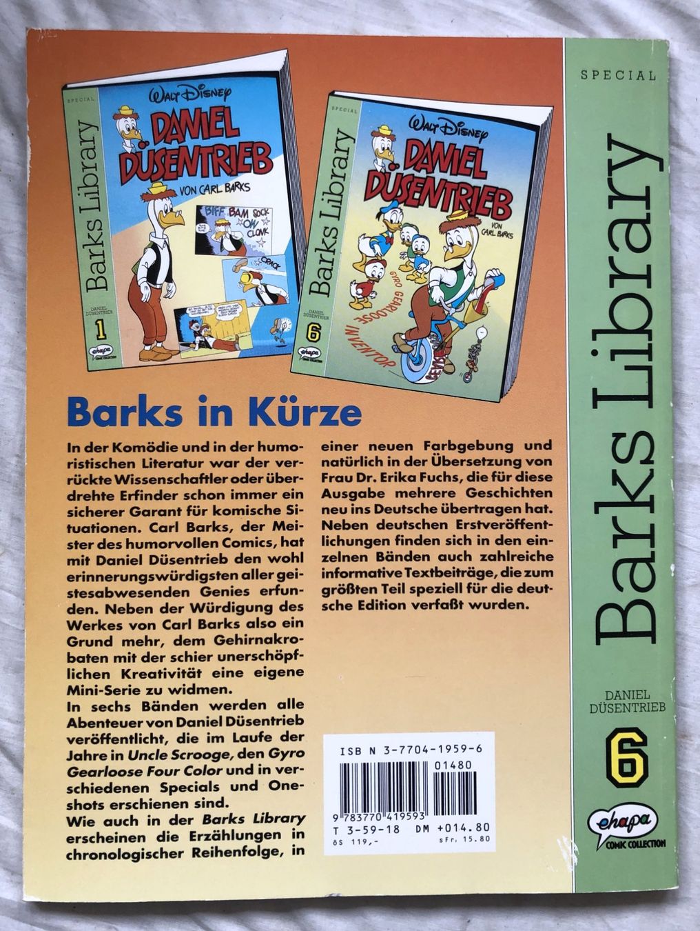Fumetti: Barks Library Special - Daniel Düsentrieb - Band 6 – Usato da Schaffhausen venduto da durruti 4