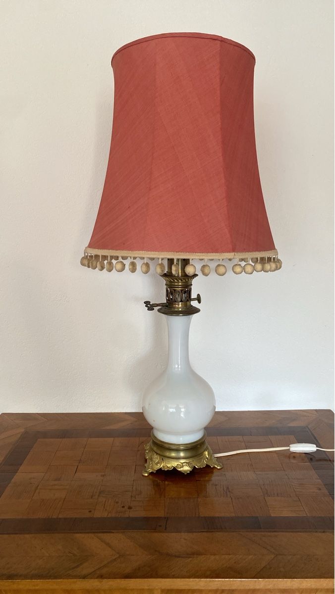Lampade: Elegante Vintage Lampe mit Stoffschirm – Usato da Burgdorf venduto da gre_2ftz 1