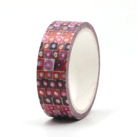 Sticker: Washi Tape dunkelrotes Carré – Nuovo e nell'imballaggio originale da Löhningen venduto da Fourbi18 1