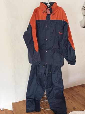 Regenanzug blau orange Grösse XXL neu