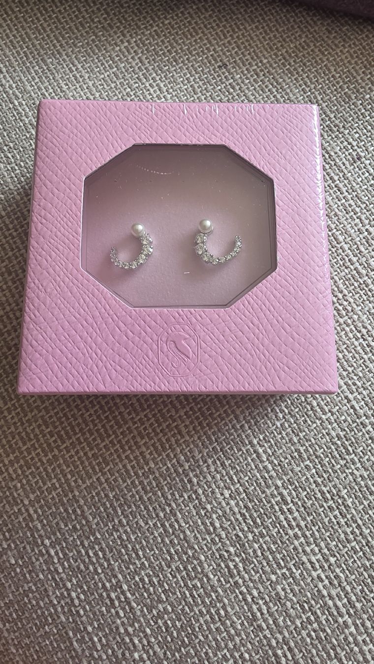Swarovski Orecchini pendenti & Orecchini a lobo: SWAROVSKI Matrix Kreolen Silber – Nuovo e nell'imballaggio originale da Binningen venduto da Hofka64
