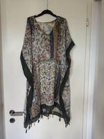 Damen Kaftan Blumenmuster Patchwork Fransen Grösse One Size