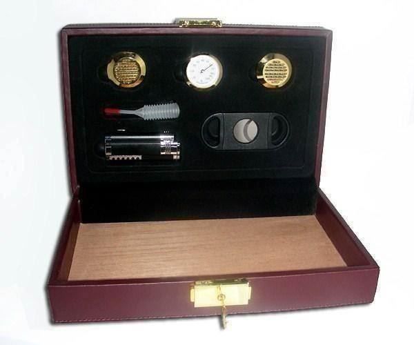 Humidor per sigari: Reisehumidor-Set 12 Leder & Accessoires – Nuovo e nell'imballaggio originale da Schmerikon venduto da Fuse4