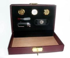 Reisehumidor-Set 12 Leder & Accessoires