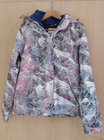 Skijacke Damen mit Kapuze, Roxy, Grösse S, gemustert