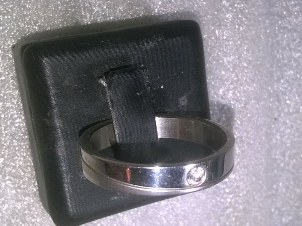 Anelli: ring edelsthal,,,mit echt kristall,,,glanzig – Nuovo (secondo la descrizione) da Basel venduto da bijoutrie_4