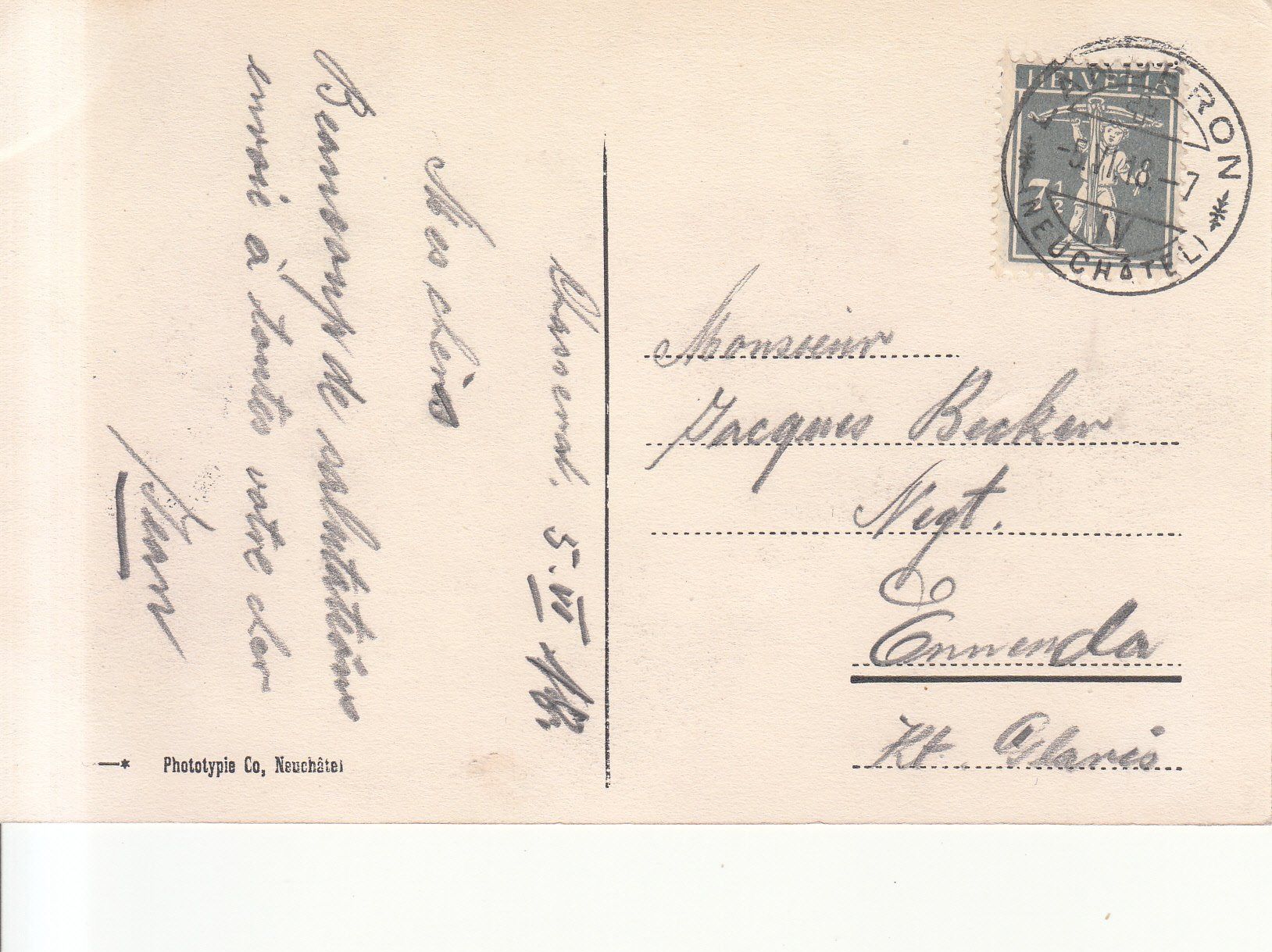 Cartoline postali: Chasseral 1918 – Usato da Bürglen TG venduto da StampGraf 1