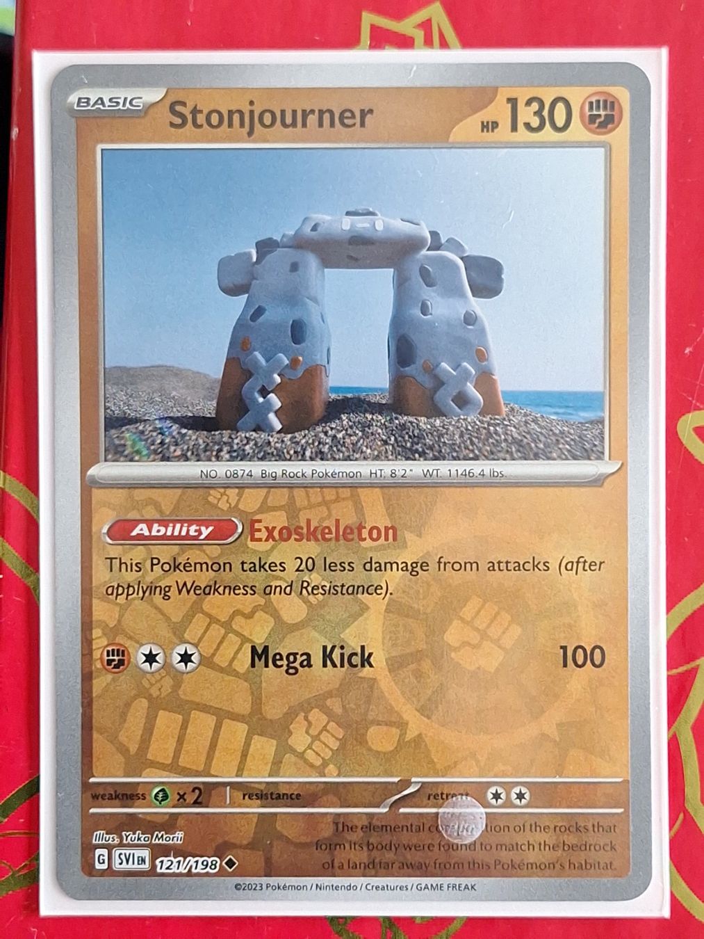 Pokémon Carte collezionabili: Stonjourner - Pokemon Reverse Holo Scarlet Violet – Usato da Altstätten SG venduto da GGsGameshop