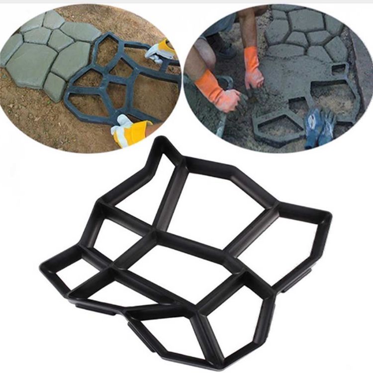 CIYODO Betonform-Set - 2-teilige Pflasterform Für Gartenwege & Terrassen Aus Stabilem Kunststoff