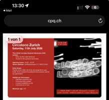 Circoloco Zürich 4x Tickets