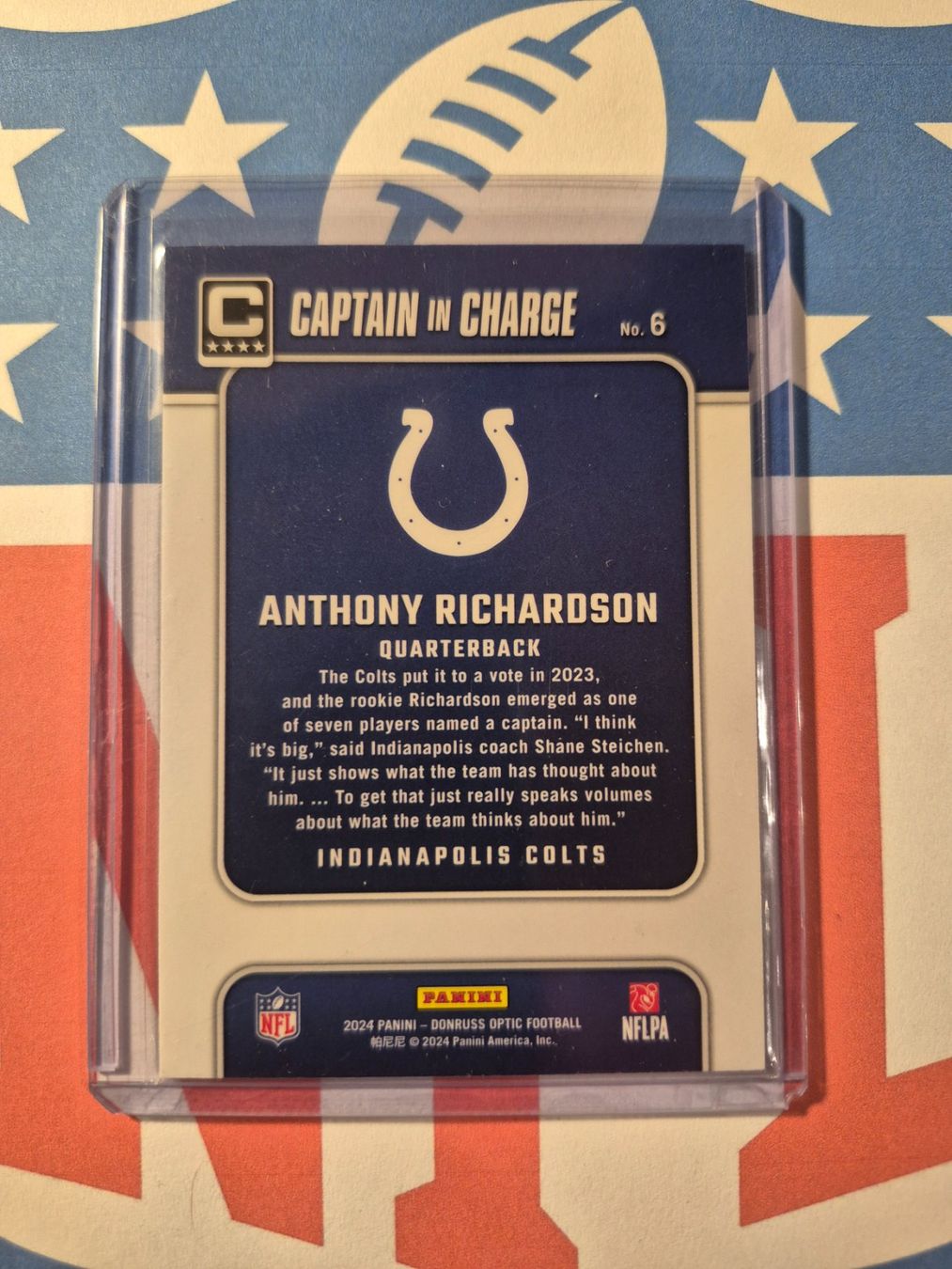 Panini Carte collezionabili: NFL Anthony Richardson Indianapolis Colts – Usato da Treiten venduto da Sauber73 1