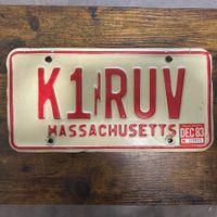 🇺🇸 U.S. Autoschild - Massachusetts K1/RUV - Amateur Radio