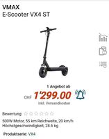 E-Scooter top Klasse vmax 4XST