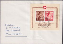 1941, J98I+J99I (Nr.12.RET) LUXUS-Brief von BERN, Kat: 650.-