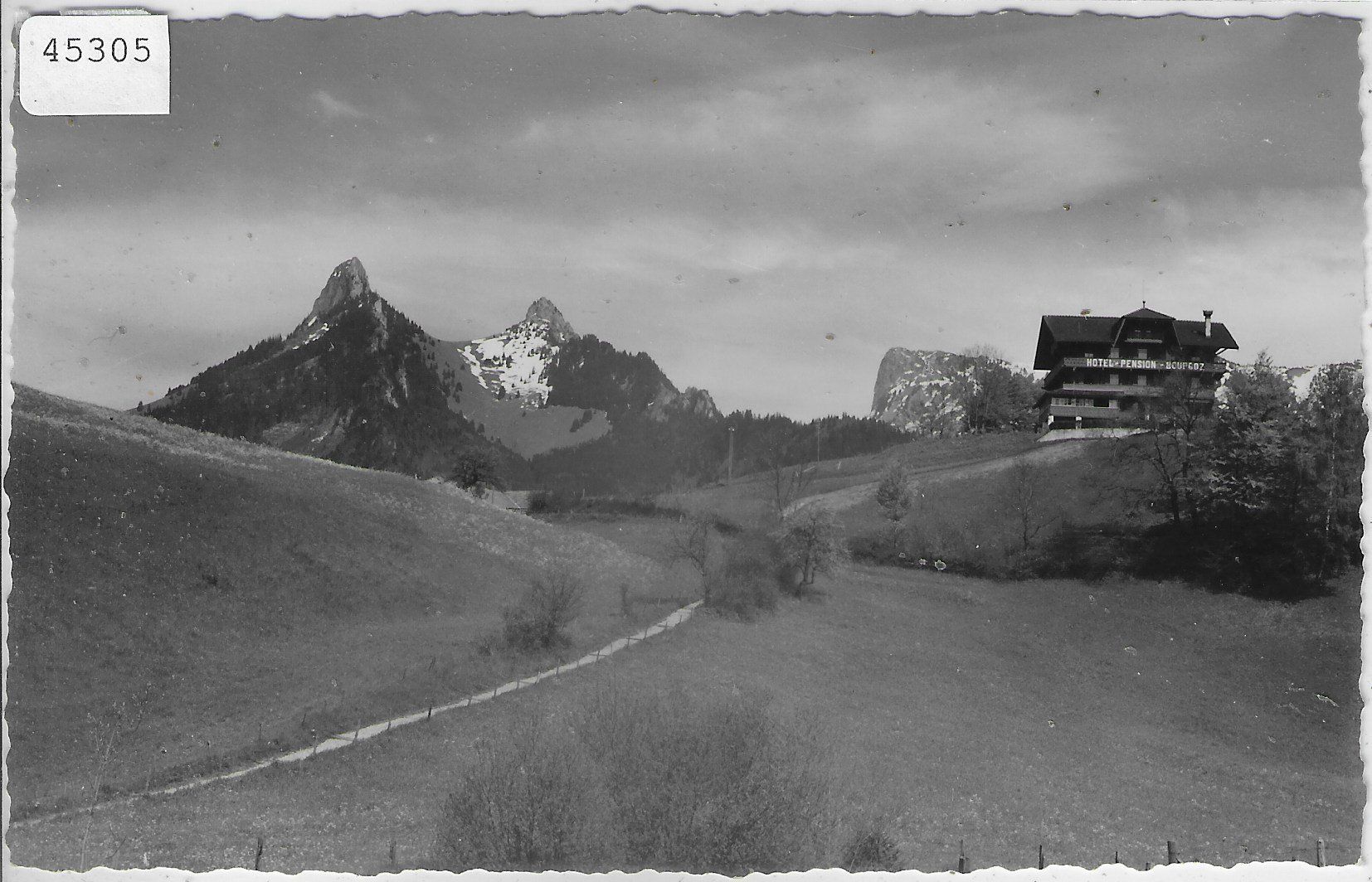 Cartoline postali: Gruyeres - Hotel du Bourgoz – Usato da Ettingen venduto da Kartenplanet