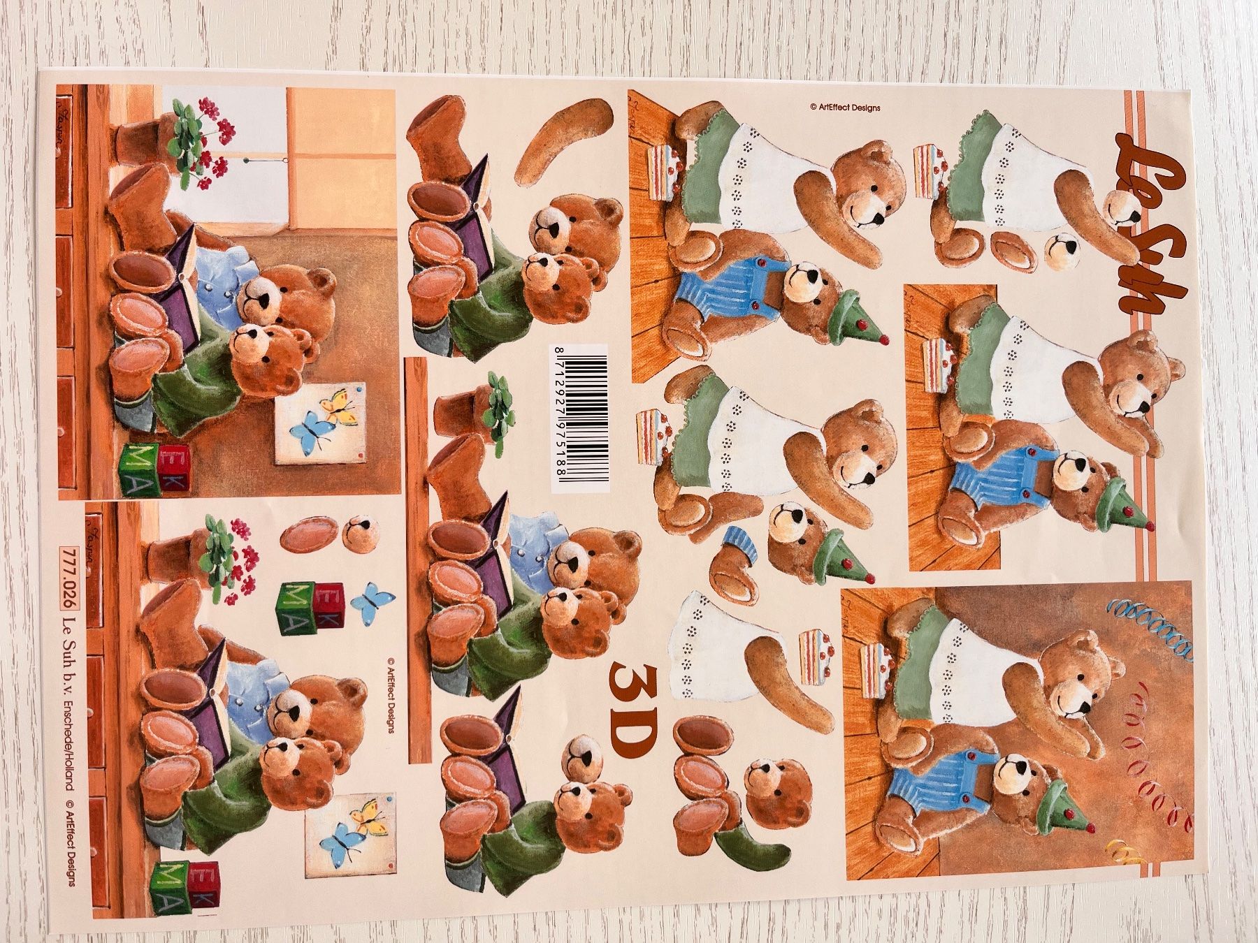 Kit bricolage: 1 Set Kartenbögen mit 10 Designs – Nuovo e nell'imballaggio originale da Büsserach venduto da bor_s88m 9