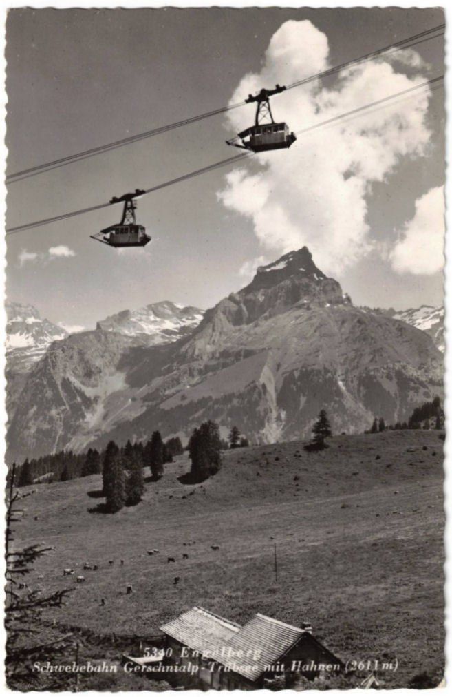 Cartoline postali: Engelberg - Luftseilbahn Gerschnialp--Trübsee – Usato da Binningen venduto da Mountainrider