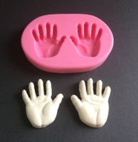 Silikonform Tortendeko Baby Hände