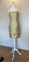 Elegantes Cocktailkleid Gold Brokat –  Gr. 36/38