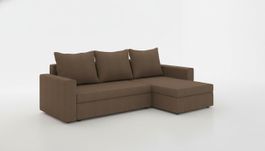 Design Ecksofa Schlafsofa Bettfunktion Couch Leder Polster