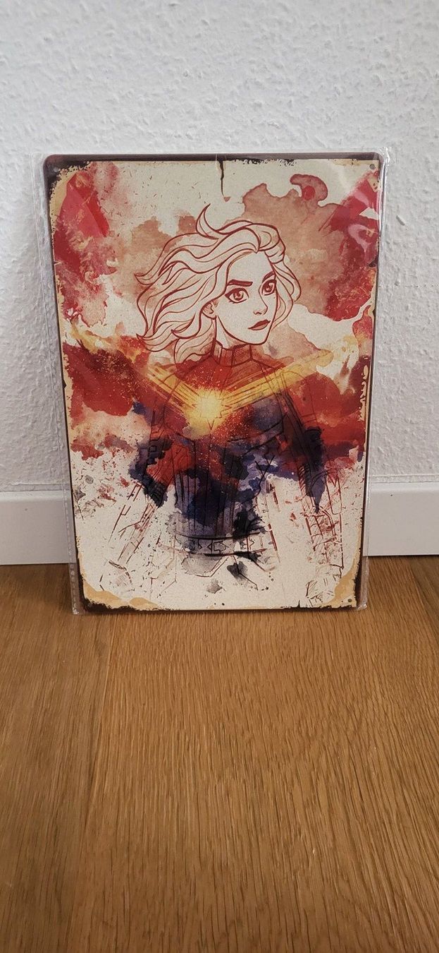 Ecriteaux: Blechschild Captain Marvel – Neuf avec emballage d'origine à Münsingen par Heroism2010