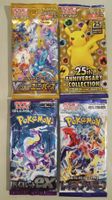 4 Pokémon Booster 1x s12a 1x s8a 1x sv1V 1x sv3a Japanisch