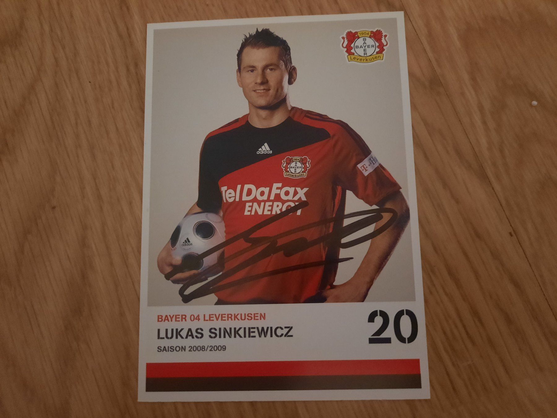 Autografi: Lukas Sinkiewicz / Bayer 04 Leverkusen – Usato da Worben venduto da ersa01 2