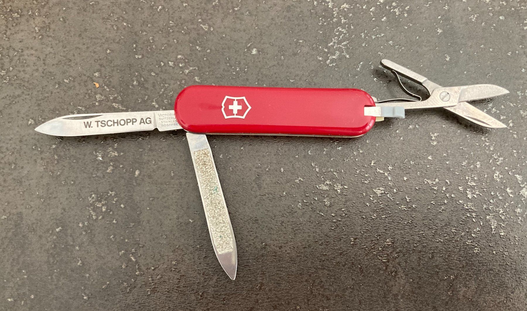 Victorinox Coltelli tascabile: Vivtorinox Taschenmesser mit Werbung – Usato da Riehen venduto da benni47 1