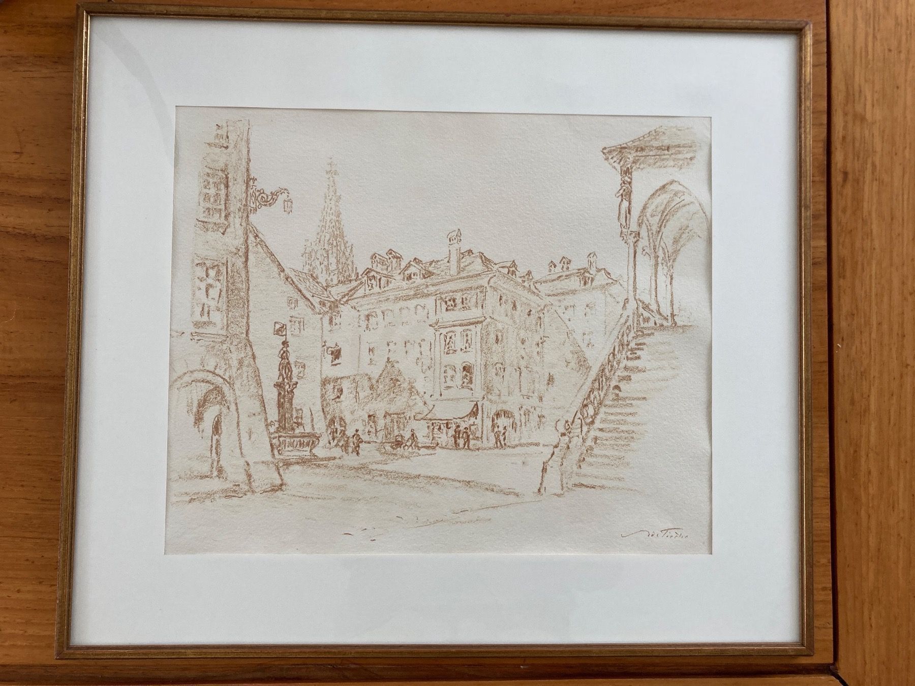 Dipinti: Adolf Tièche - Bern Rathausplatz – Usato da Samstagern venduto da roger039