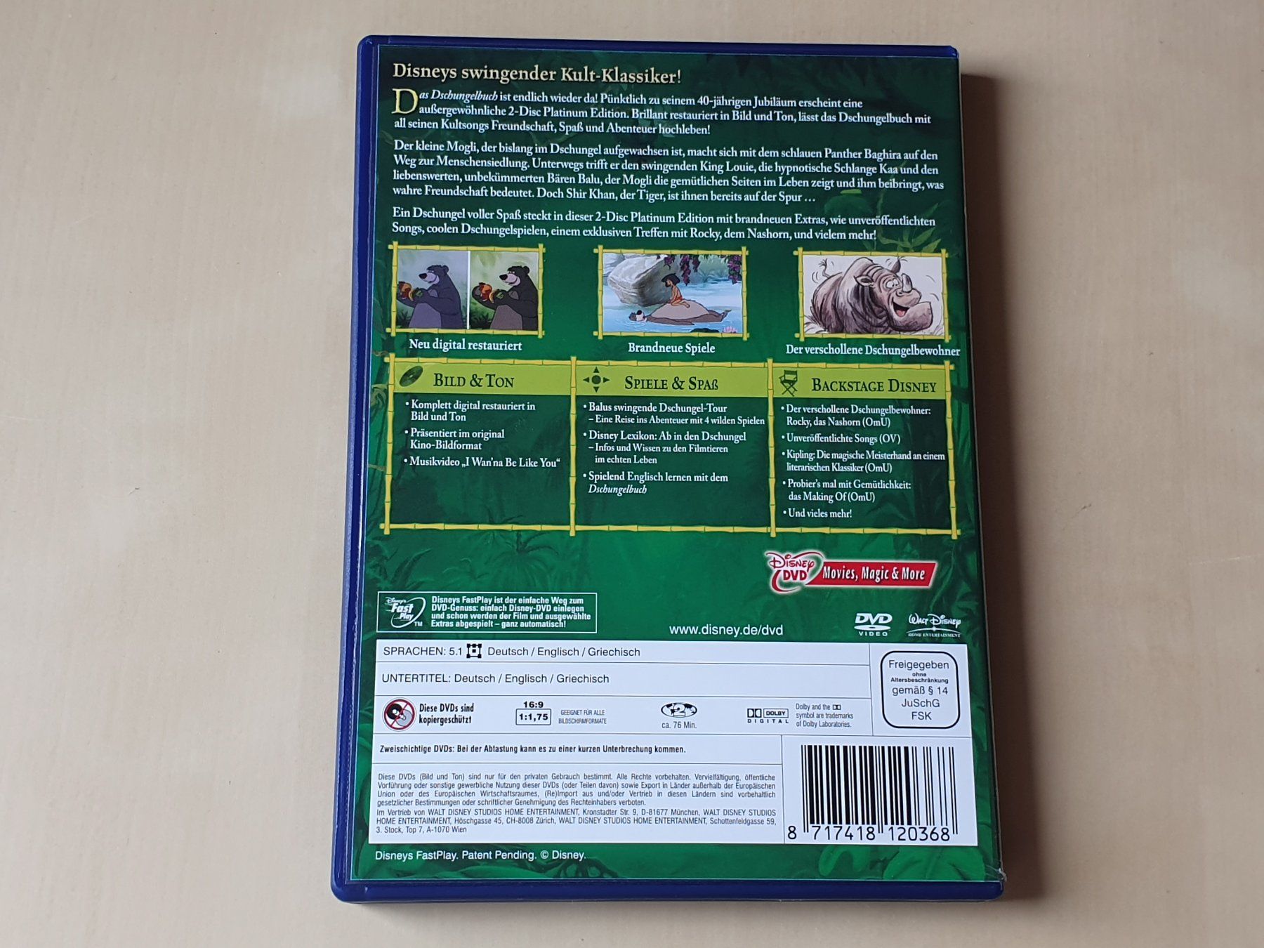 Tous les DVDs: Das Dschungelbuch 2 DVD's – D'occasion à Stansstad par collectorsshop 1