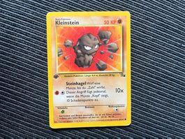 Pokemon Kleinstein 1.Edition Fossil Deutsch