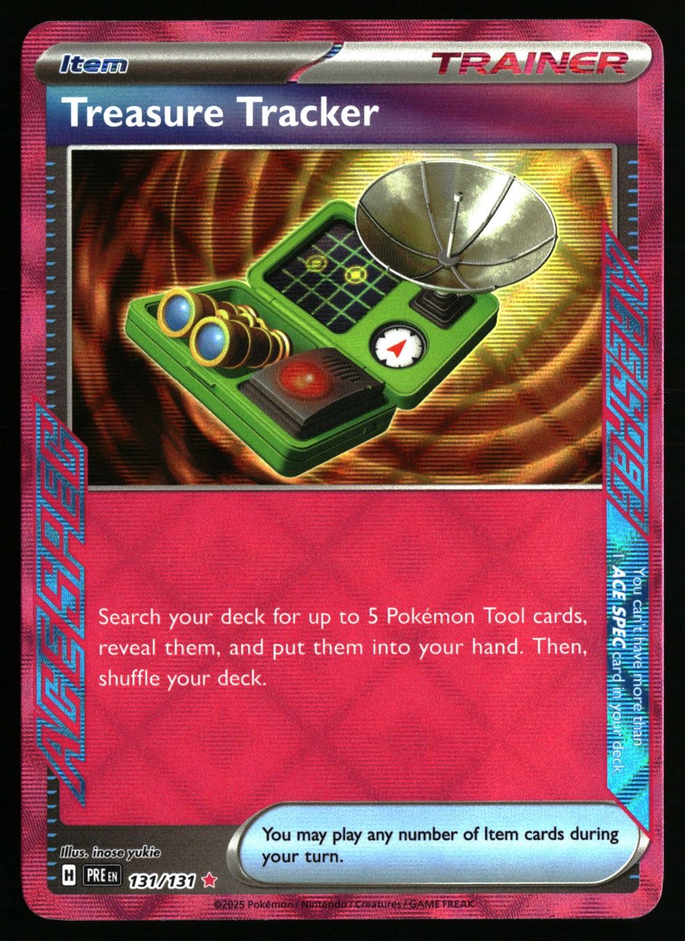 Pokémon Carte collezionabili: Treasure Tracker #131 Pokemon Prismatic Evolutions – Usato da Feuerthalen venduto da Plazatoys