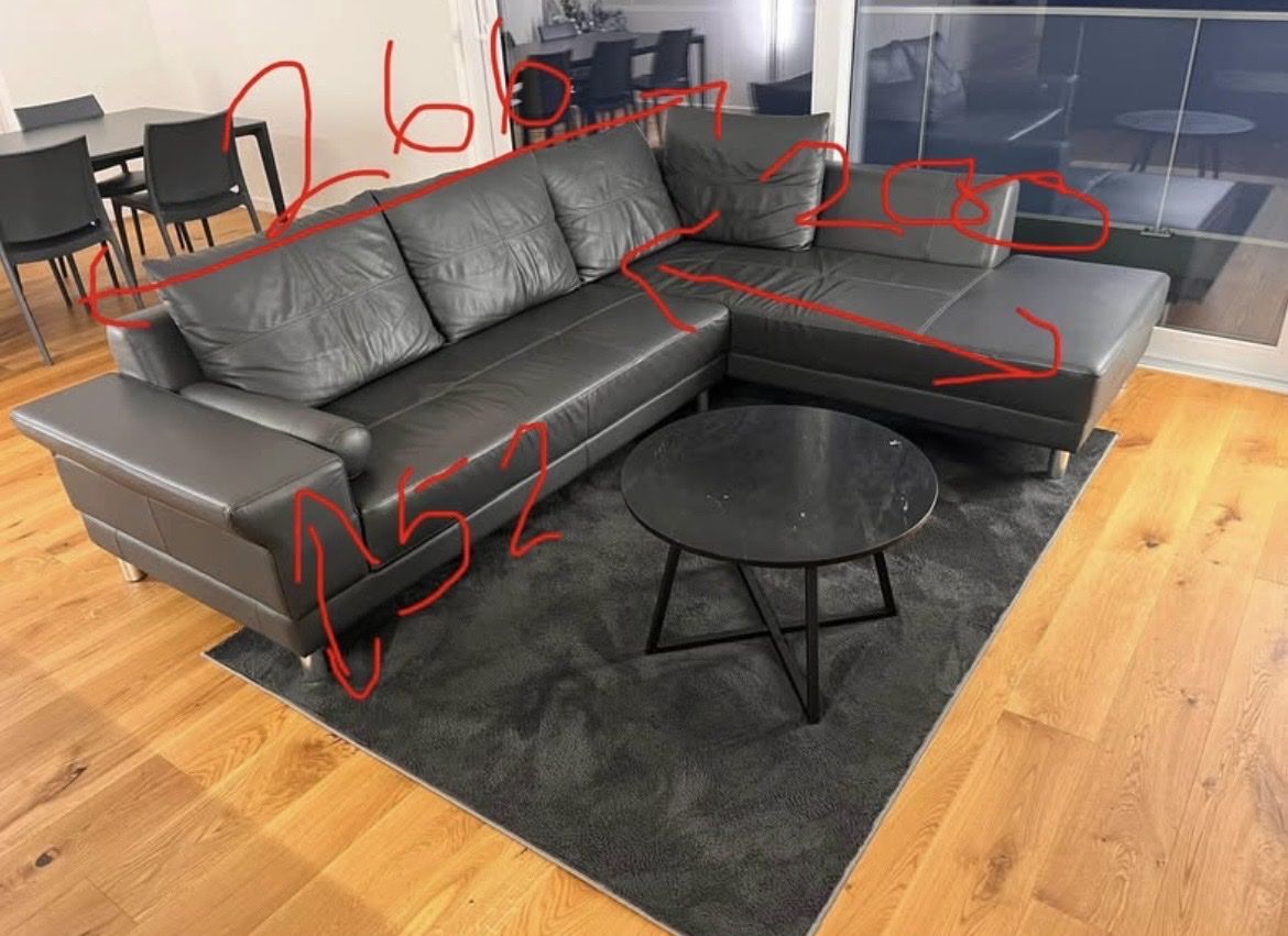 Sofas: Ecksofa rechts in anthrazit – D'occasion à Frasnacht par ma-at 1