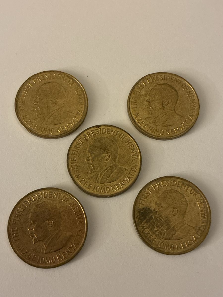Tutti le monete: Nr. 50: 5 x 5 Cent, Kenia, 1975 – Usato da Burgdorf venduto da Yakari5165 1
