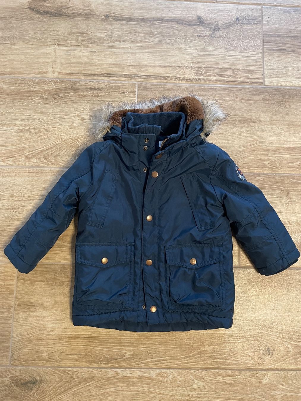 Name It Jacken & Mäntel: Winterjacke dunkelblau Grösse 98 – Gebraucht aus Winterthur von NaNa24 1